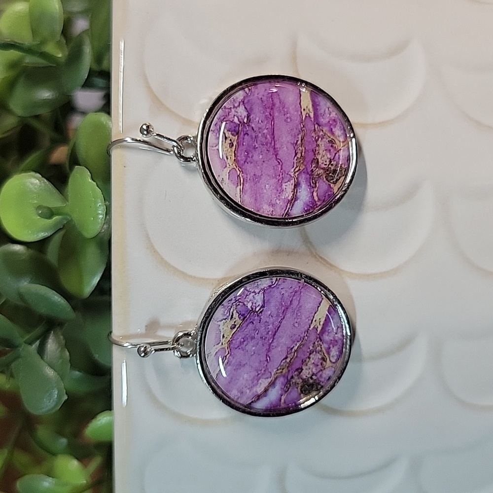 MYSTIC SAND Disc Drop Earrings - Picture 5 of 6
